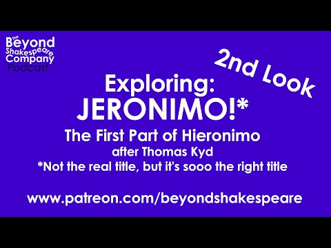 1 Jeronimo, with the Wars of Portugal (Beyond Shakespeare, webcam, 2020)