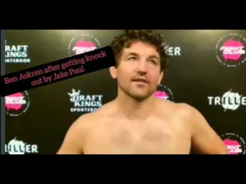 Ben Askren Gets Interviewed After Getting knocked out by Jake Paul