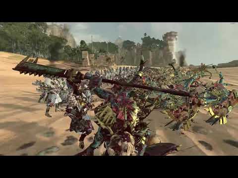 Temple Guards VS White Lions of Chrace | Total War: Warhammer 2