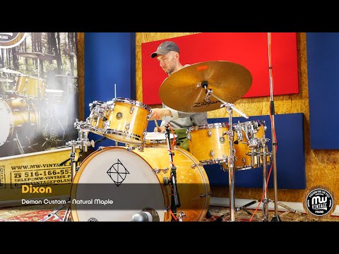 MW-Vintage.pl - Dixon Demon Custom Maple 22", 8", 10" 12", 14" Natural Maple 4K