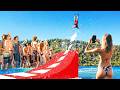 This Is The World's BIGGEST Slip N' Slide