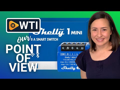 Shelly 1 Mini Gen3 | WiFi & Bluetooth Smart Switch Relay 1 Channel 8A | Home Automation | Compatible with Alexa & Google Home | iOS Android App | No Hub Required | Dry Contacts - WTI product video review
