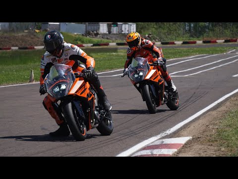 Ripping KTM RC390’s at Mac Track with Rossi Moor