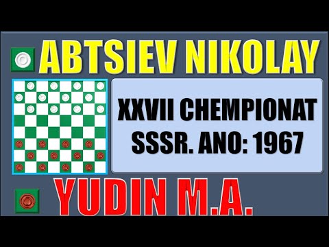 CLÁSSICOS DO JOGO DE DAMAS - ABATSIEV N VS YUDIN M A