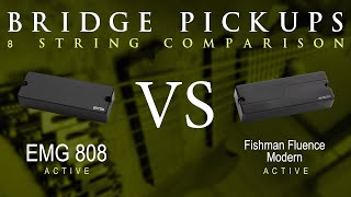 Video thumbnail for EMG 808 vs FISHMAN FLUENCE MODERN (ceramic) - 8 String Active Bridge Pickup Guitar Tone Comparison by Mike Stamper