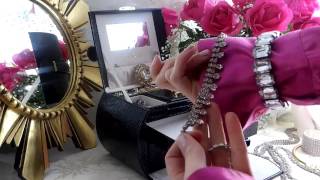 Packing my Jewelry in the LANGRIA Embossed Crocodile Grain Faux Leather Pattern Jewelry Box