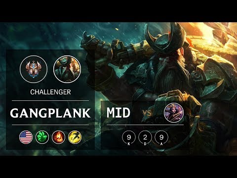Gangplank Mid vs LeBlanc - NA Challenger Patch 9.24