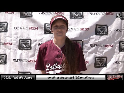 2022 Isabella “Izzy” Jones Slapper, Lefty Pitcher & Outfield Softball Skills Video - Batbusters