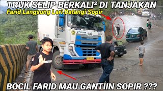 Download lagu VIRAL‼️BOCIL FARID Lari² Datangi Sopir Trailer, Karna Selip Berkali² Di Tanjakan Sitinjau Lauik !!! mp3