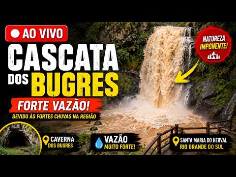 OLHA A FORÇA DA CASCATA DOS BUGRES