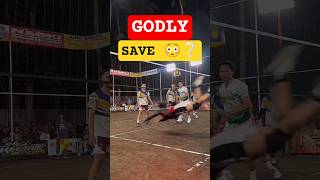 COOLEST SAVE EVER 🤯💯 #volleyball #shorts