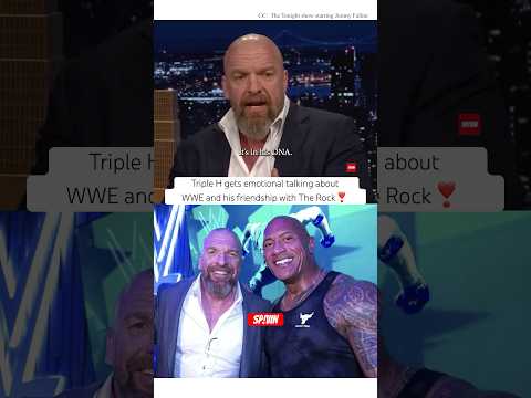Triple H gets emotional talking about WWE and his friendship with The Rock #wwe #therock #tripleh