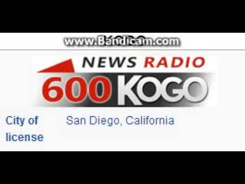 KOGO Newsradio 600 KOGO San Diego, CA TOTH ID at 9:00 p.m. 7/10/2014