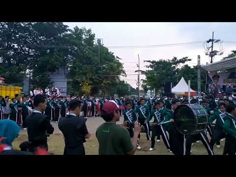 BerdanSKA bersama marching band AL ANWAR  sarang rembang