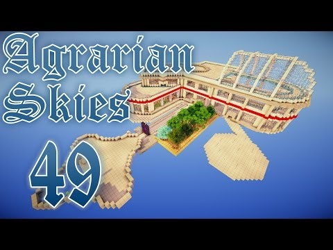 Minecraft FTB: Agrarian Skies #49 - Порядок в Главном Зале! (таймлапс)