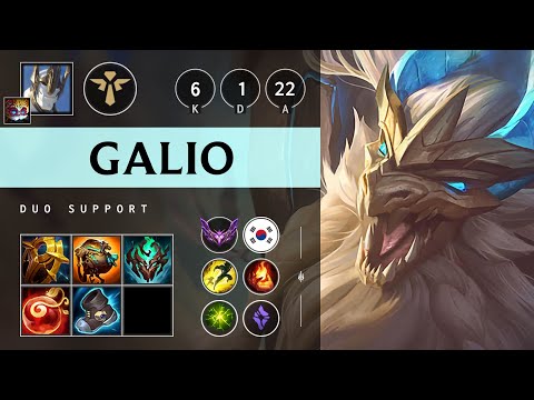 Galio Support vs Leona: Vision Controller - KR Master Patch 14.19