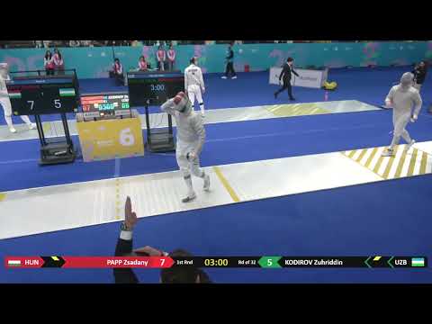 Wuxi Worlds 2025 JMS - L32 - Zsadany Papp HUN v Zuhriddin Kodirov UZB