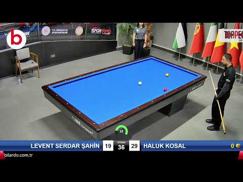 LEVENT SERDAR ŞAHİN & HALUK KOSAL Bilardo Maçı - 2022 ERKEKLER 1.ETAP-4.TUR