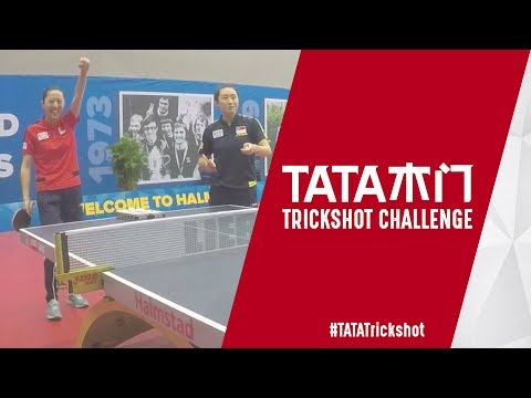 #TATATrickshot | Feng Tianwei & Yu mengyu Epic Serve & Hit Combo