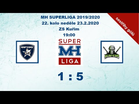 MH SUPERLIGA 22. kolo 2019/2020 Raptors vs Hunters 1:5 - sestřih gólů