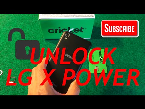 HOW TO UNLOCK LG X POWER FROM CRICKET WIRELESS