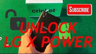 HOW TO UNLOCK LG X POWER FROM CRICKET WIRELESS