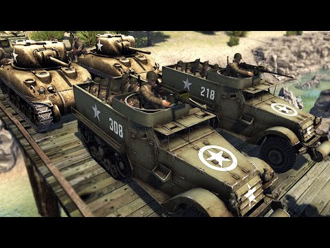 Allied Forces Invade German TUNISIA DEFENSES! - Call to Arms: WWII Mod Battle Simulator