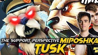 7.37D - Crazy Play Miposhka Tusk Support : Team Spirit VS Heroic - Dream League 24 Dota 2 #miposhka