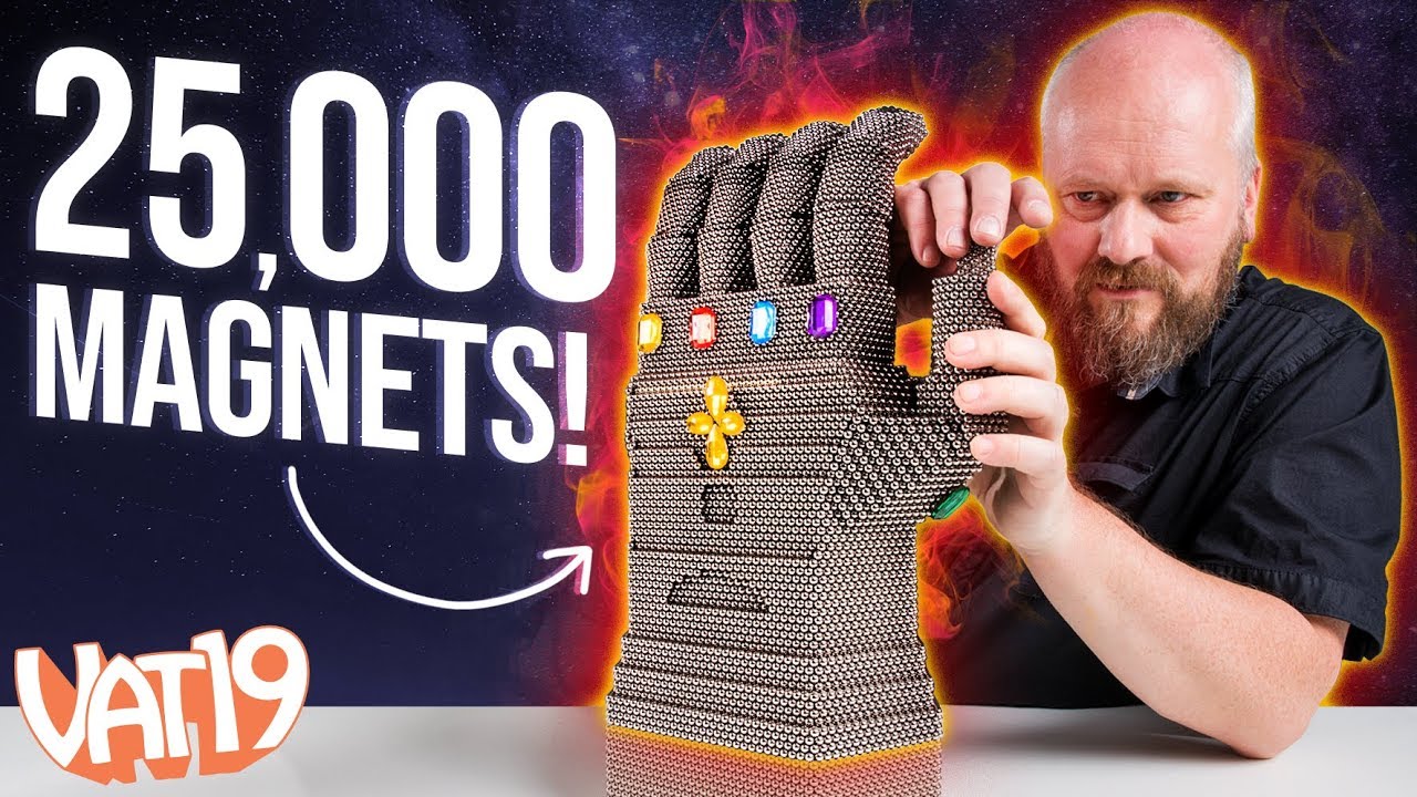 We built the Infinity Gauntlet with 25,000 magnets!