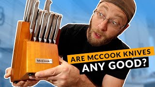 Best Budget Kitchen Knife Set Under $100? McCook MC29 Review