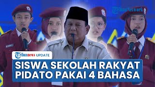 Prabowo Terpukau Lihat Anak-anak Siswa Sekolah Rakyat Jago Pidato Pakai Bahasa Arab hingga Mandarin