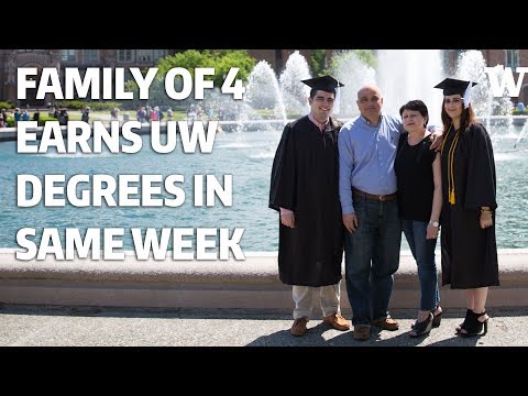 A family of four earned University of Washington degrees in the same week
