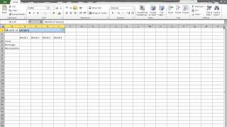 Merge and Center your titles in Microsoft Excel