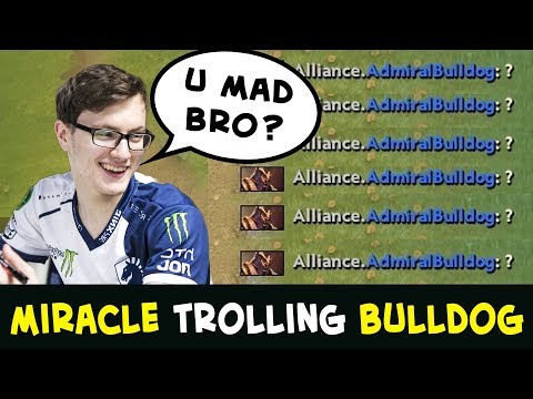 Miracle tilting AdmiralBulldog — insane Aghanim plays