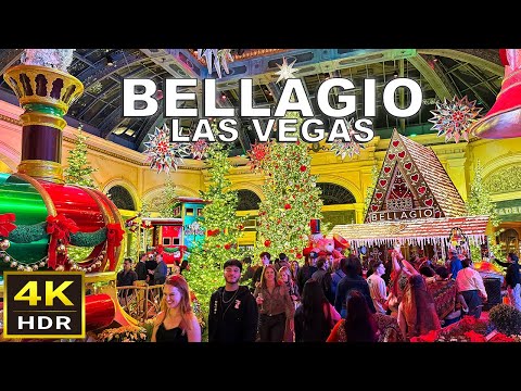 [4K HDR] Bellagio Las Vegas Walking Tour | November 2025 | Bellagio Conservatory Holiday