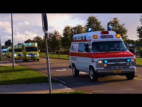 [Ingezonden] Feestelijke stoet door Emmen wegens afscheid collega UMCG Ambulancezorg