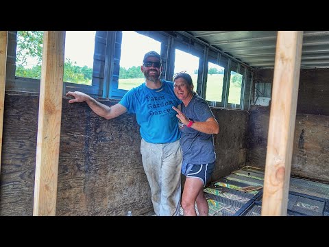 THIS Turned Out WAY Better Than We Expected!! Transforming a Trailer To a Chicken Coop (The Windows)