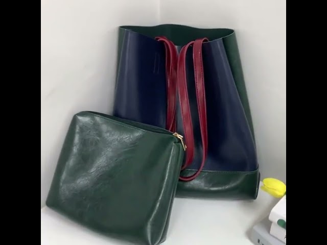 Vídeo relacionado con lavendel Bolso Tote de algodón orgánico con bolsillo - Crimson Stripe