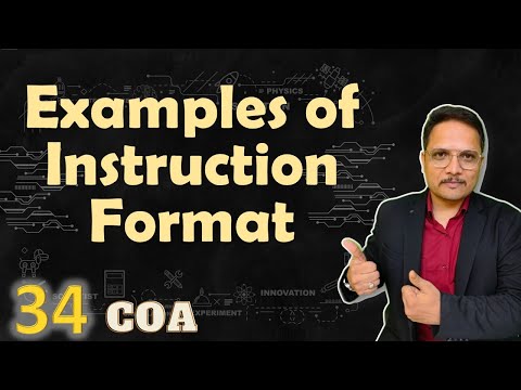 1 Examples on Instruction Format in Computer Organization Architecture