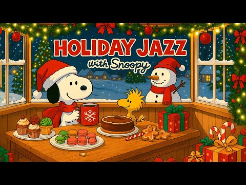 Holiday Jazz with Snoopy 🎅 Christmas Jazz Vibe to Lift Your Spirits