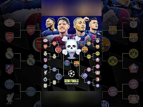 The semi-finals of the Champions League are locked in 💥🔒🏆 who will win the ucl Trophy?