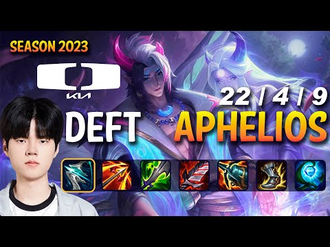 DK Deft APHELIOS vs ZERI ADC - Patch 13.16 KR Ranked