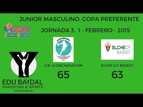 CLUB BASQUET LA ENCARNACION - ELCHE CLUB DE FÚTBOL BASKET. COPA PREFERENTE