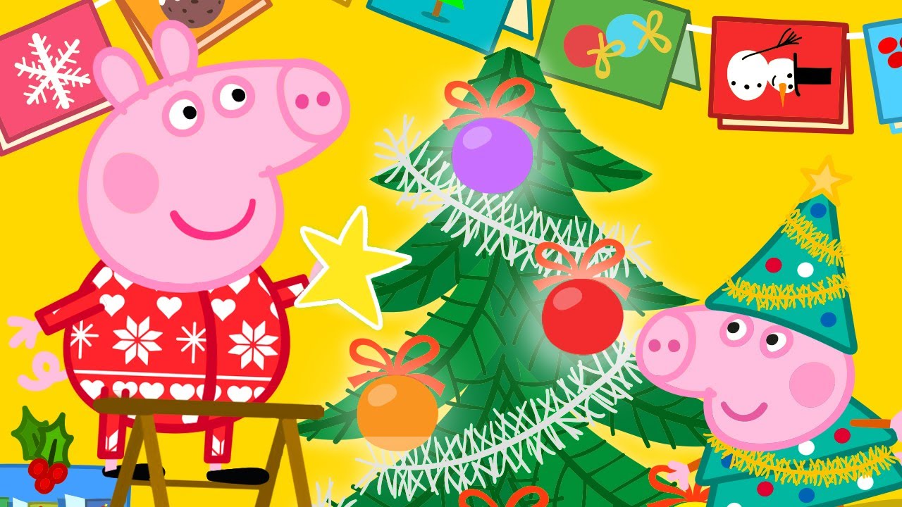 Peppa Pig Français 🎄 Peppa décore l'arbre de Noël 🎄 Dessin Animé
