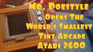 Mr. Poestyle Opens World's Smallest Tiny Arcade Atari 2600