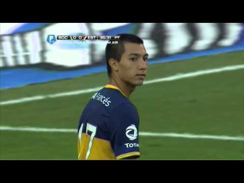Rulli le ahogó el grito a Acosta.  Boca 0 Estudiantes 0. Final 2014. Fecha 4. Fútbol Para Todos.
