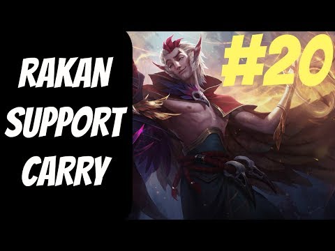 Rakan In-Depth Gameplay #20 --  Season 8 -- How to Win as Support -- League of Legends