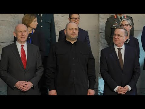 Defence ministers pose for photos as Ukraine Defence Contact Group meets in Brussels | AFP