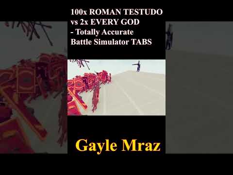 100x ROMAN TESTUDO vs 2x EVERY GOD   Totally Accurate Battle Simulator TABS #Shorts 4