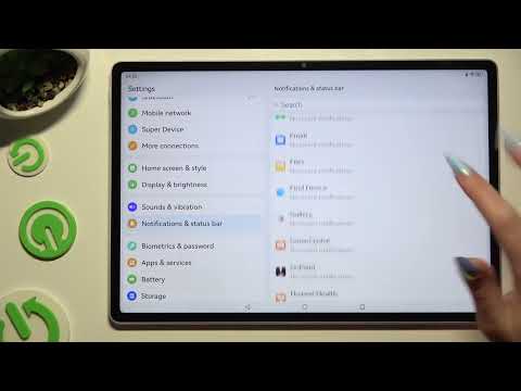 How do I enable or disable app notifications on the HUAWEI MatePad Pro 12.6?